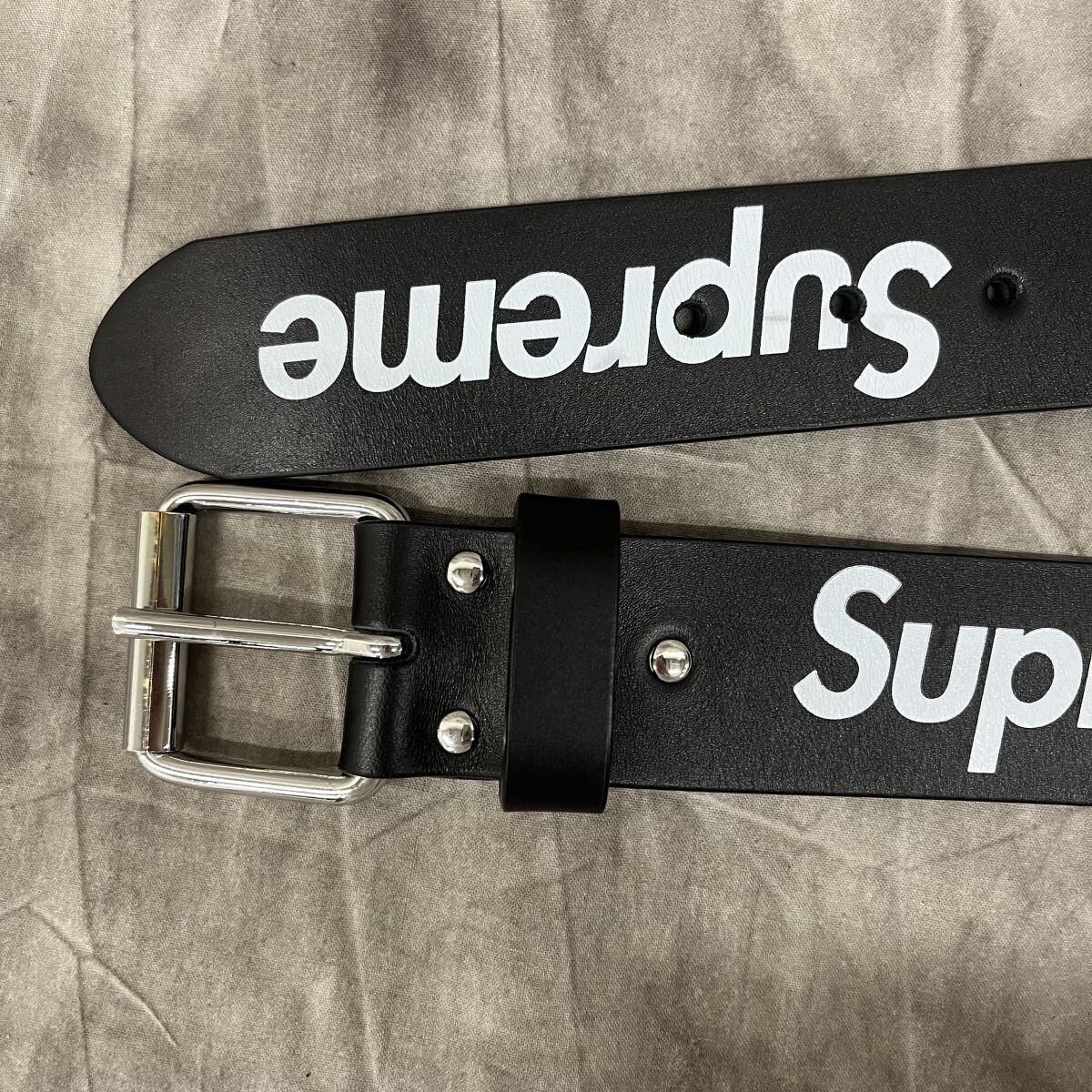 Supreme 22ss Repeat Leather Belt