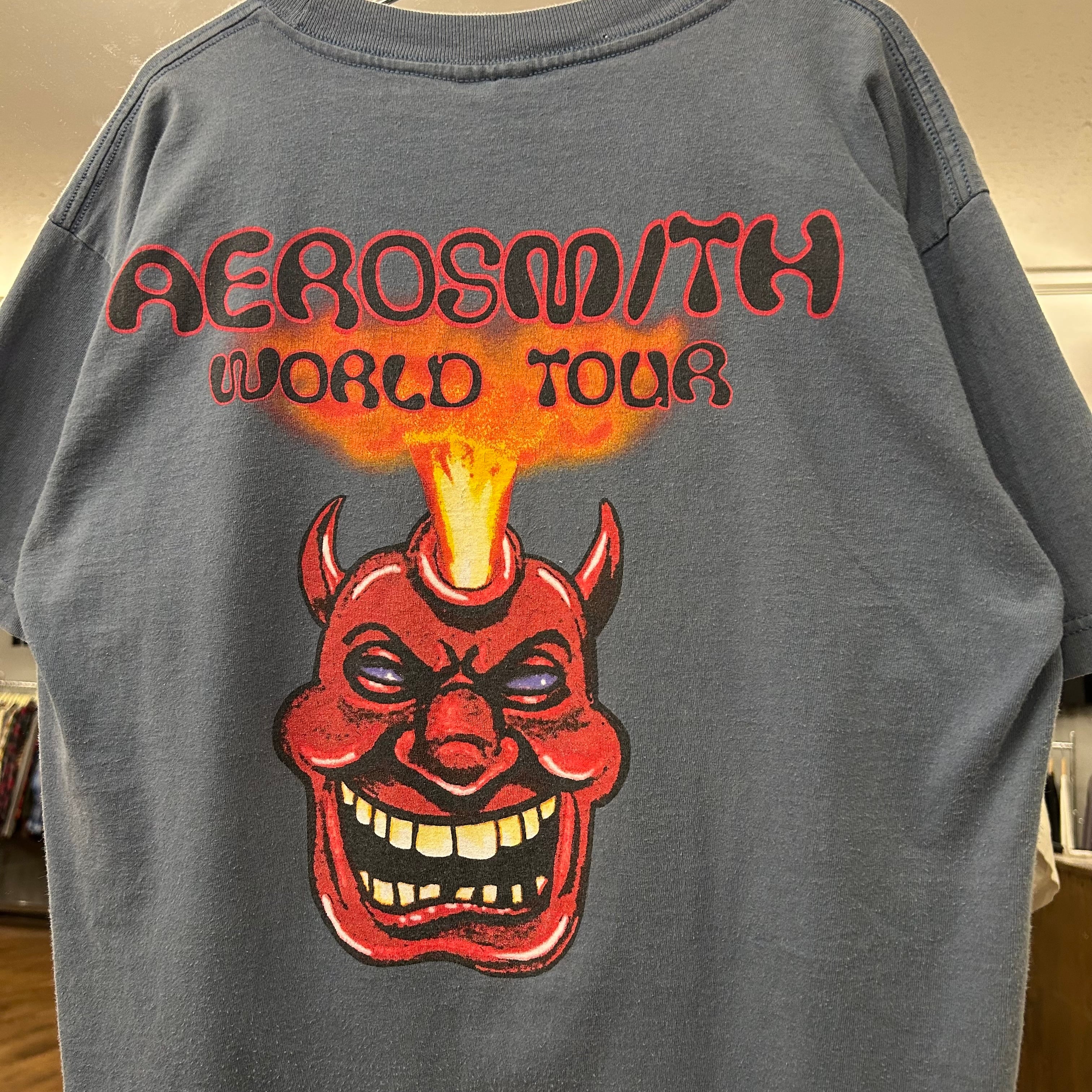 カラーT】90's Aerosmith Tee “Nine Lives” | spike osu