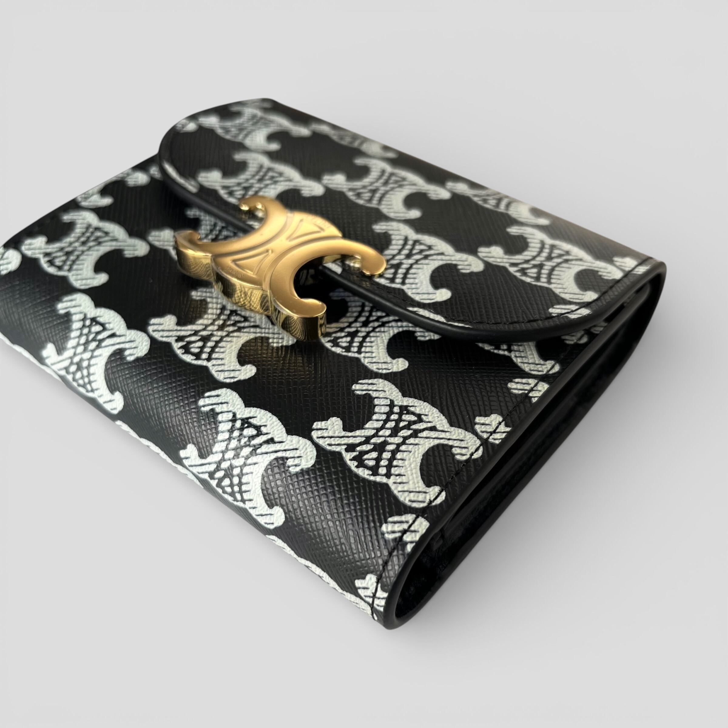 CELINE Small Flap Wallet Triomphe In Triomphe Canvas | BRAND