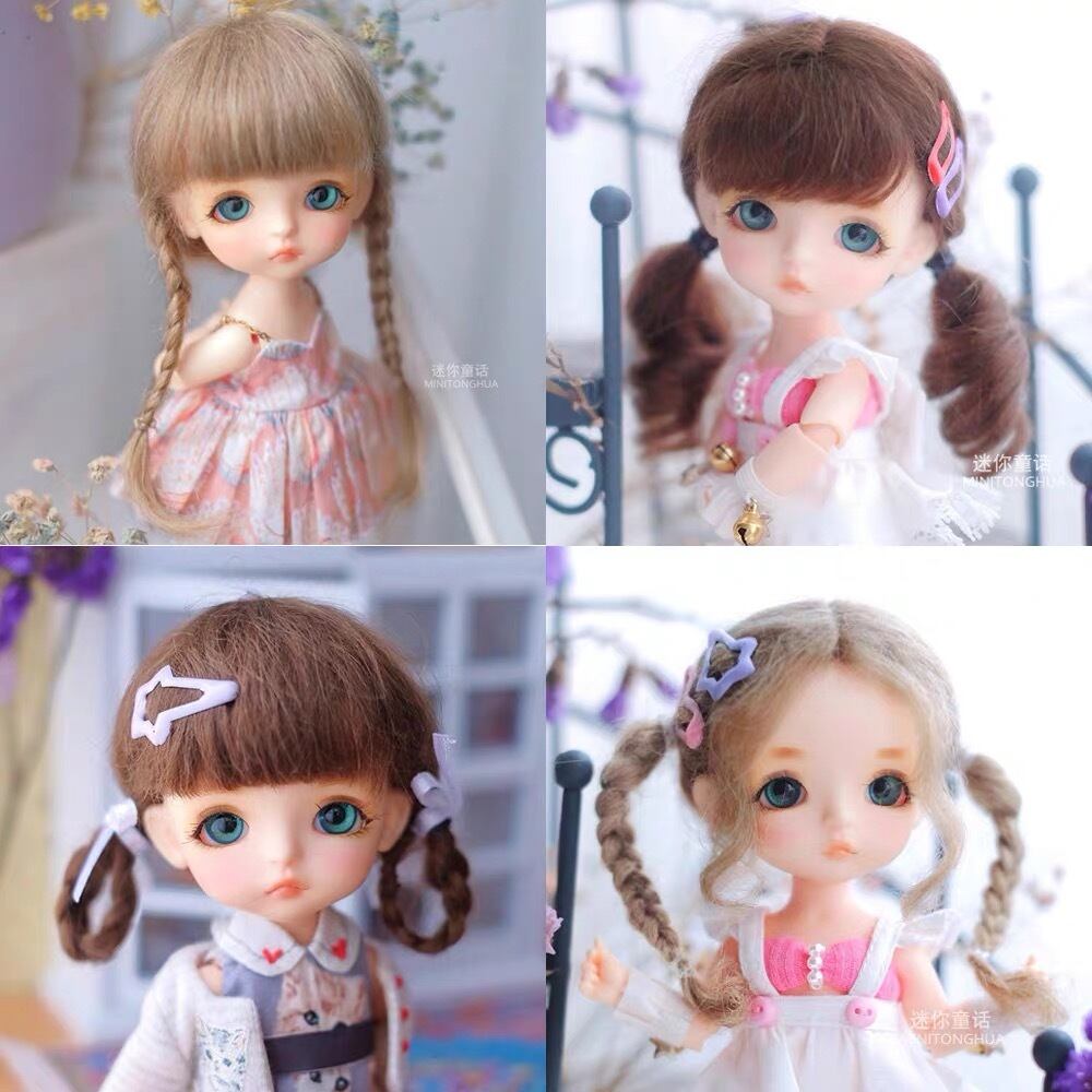 【新品】②ウィッグ♡5-6インチオビツ11 stodoll 粘土人形