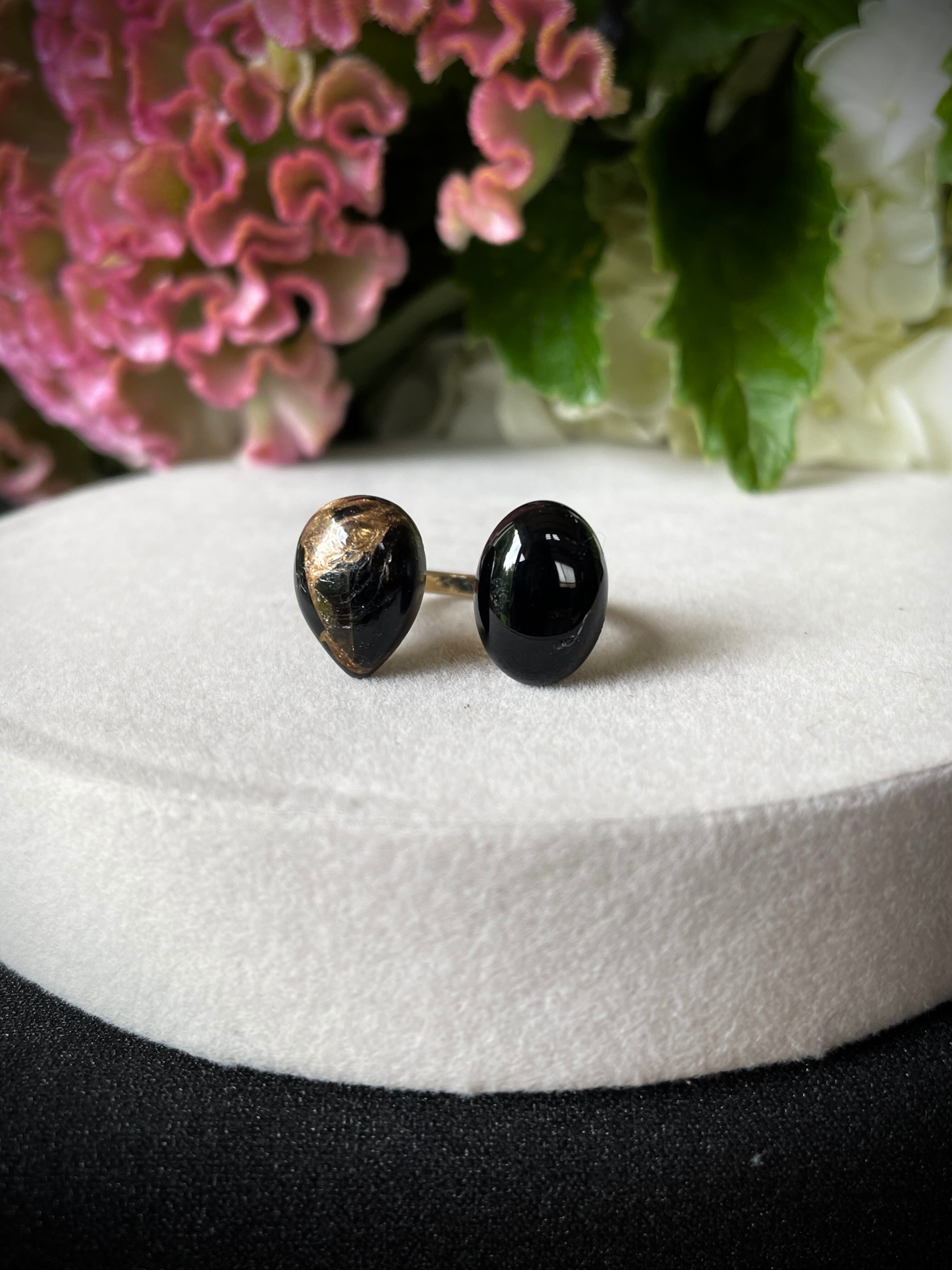 シックでお洒落好きな貴女へ】コッパーオブシディアン×ブラック