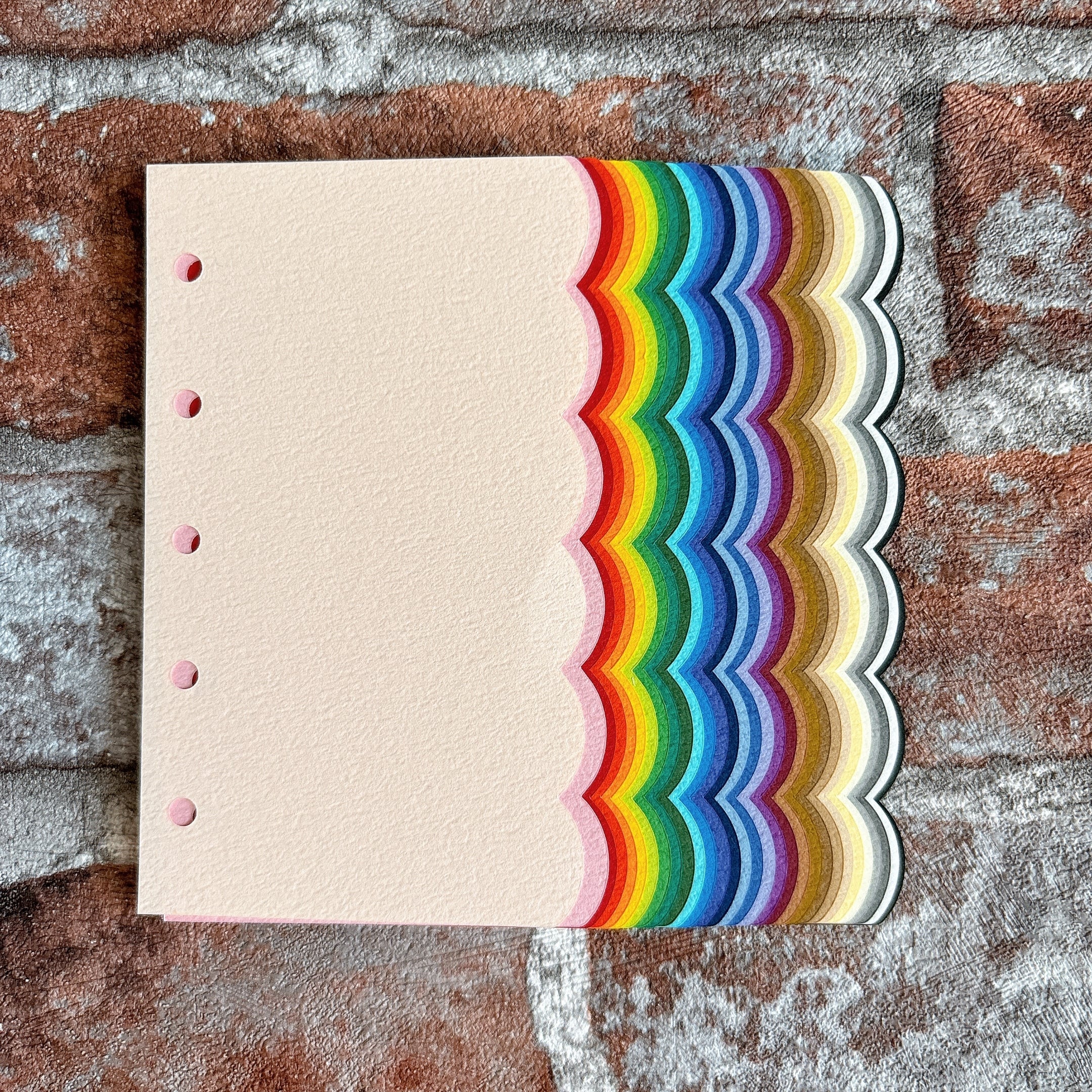 数量限定:タント紙 30色 M5【おかわりパック】もこもこリフィル システム手帳 リフィル