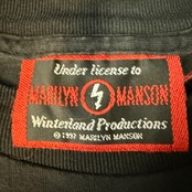 【Marilyn Manson】マリリンマンソン ショック ロゴ 90’s Vintage ロングスリーブTシャツ