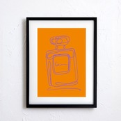 EAU DE PARFUM N°8|香りの余韻を描くミニマルパフュームアート|上質な線の美しさで空間を洗練|高品質ポスターA3ポスター