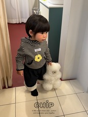 チップ / CHIP / ハイネックフードT / 韓国子供服 / キッズ / 26winter *1~5*