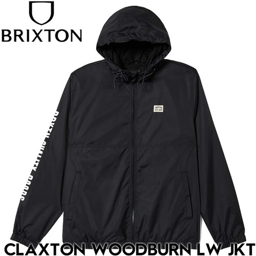 ナイロンジャケット BRIXTON ブリクストン CLAXTON WOODBURN LW JKT 03455 BLACK 日本代理店正規品L