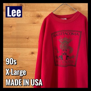 【Lee】90s USA製 スウェット トレーナー  XL アメリカ古着