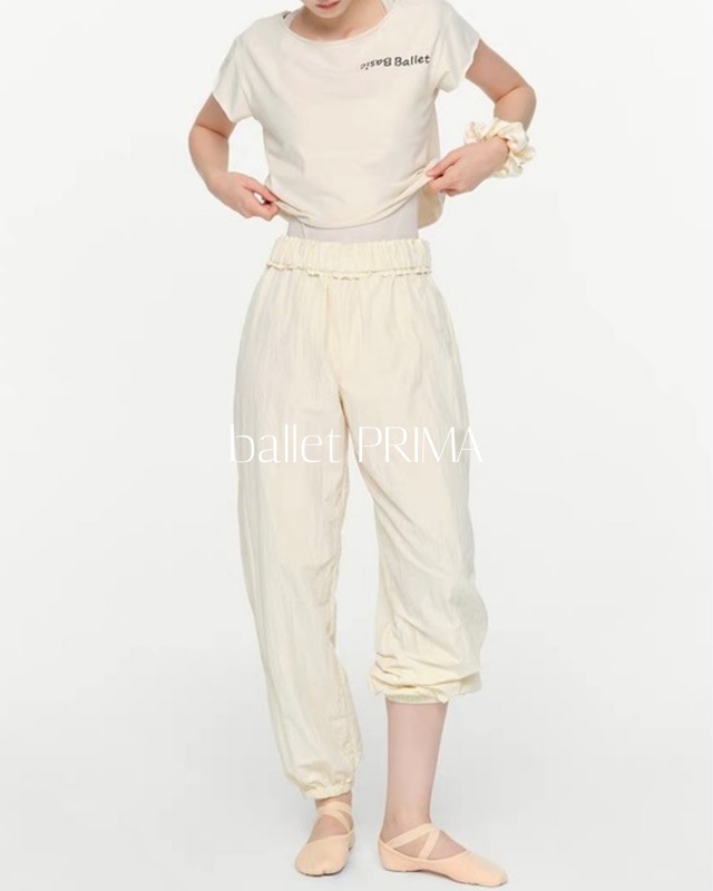 【Qran】Ruched Warm Up Pants 3color P0450