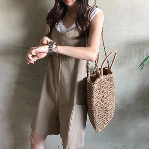 ハーフパンツサロペット　AJ33167-015