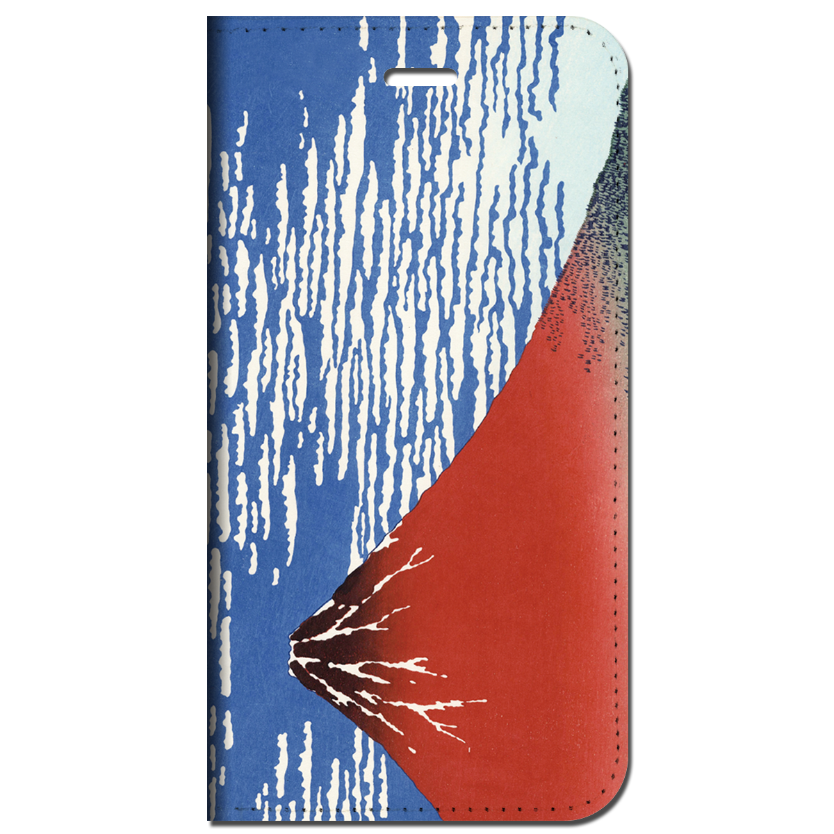 iPhone対応 スマホ 手帳型ケース 三十六景 赤富士 日本 伝統 和柄 江戸 浮世絵 【iPhone16 / iPhone16e / iPhoneSE 他 iPhone各機種対応】 st45