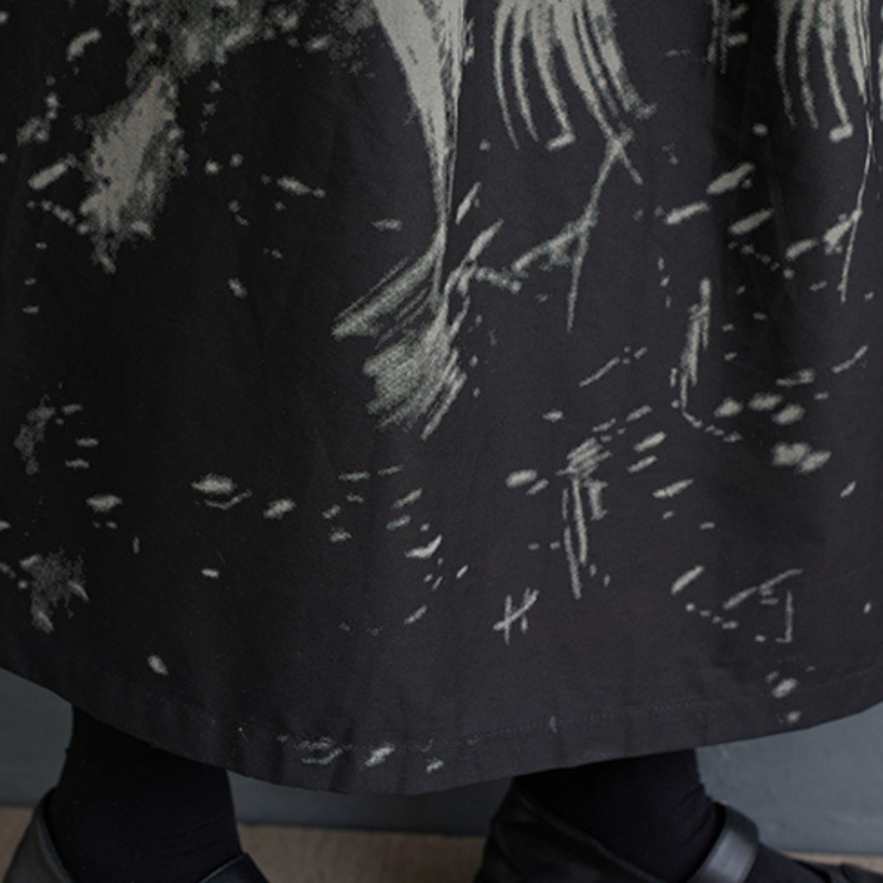 ノースリーブ プリント ワンピース  30019