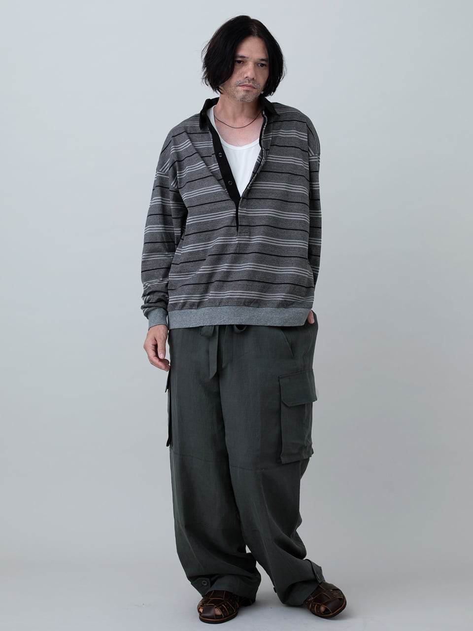 EGO TRIPPING (エゴトリッピング) GLOWSTRIPE RAGER ラガーシャツ