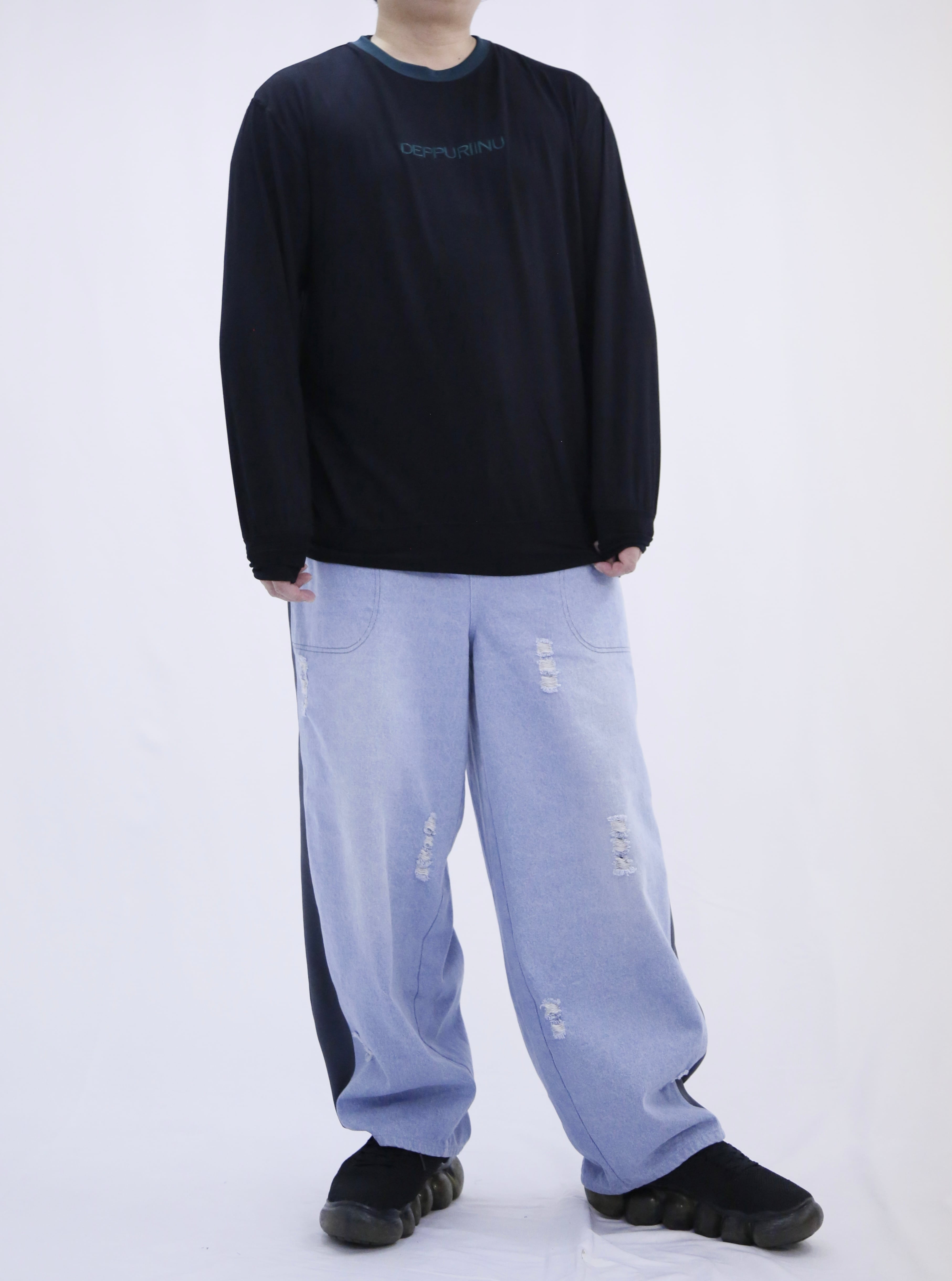 デニムジャージパンツM Blue | neüron