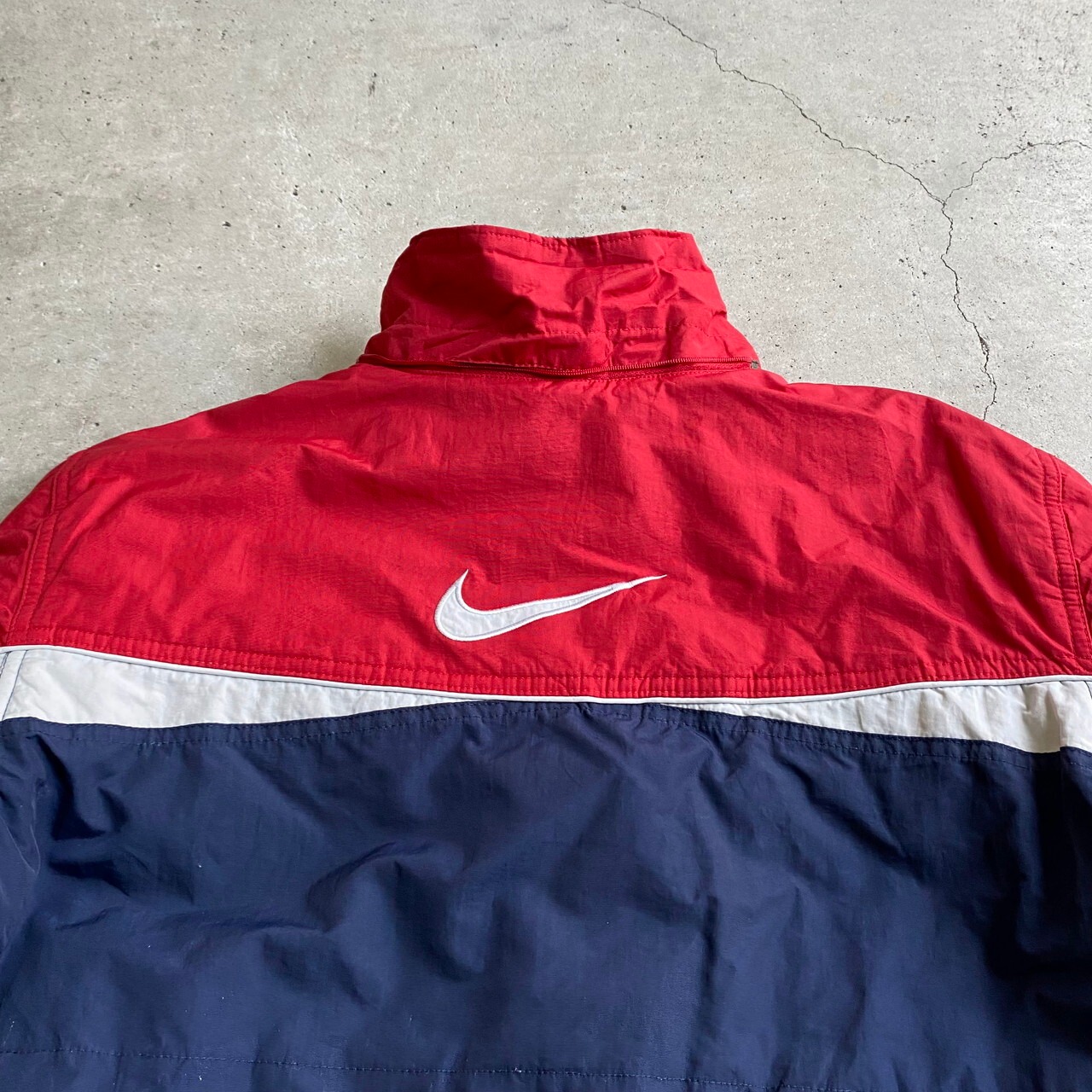 NIKE ナイキ スウォッシュロゴ刺繍 切替 リバーシブル フリース 