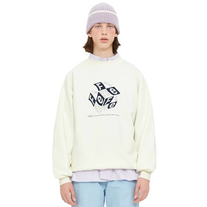 [Fine the] Cube Windows Logo Crewneck Sweatshirt_Ivory 正規品 韓国ブランド 韓国ファッション 韓国通販 韓国代行 トレーナー