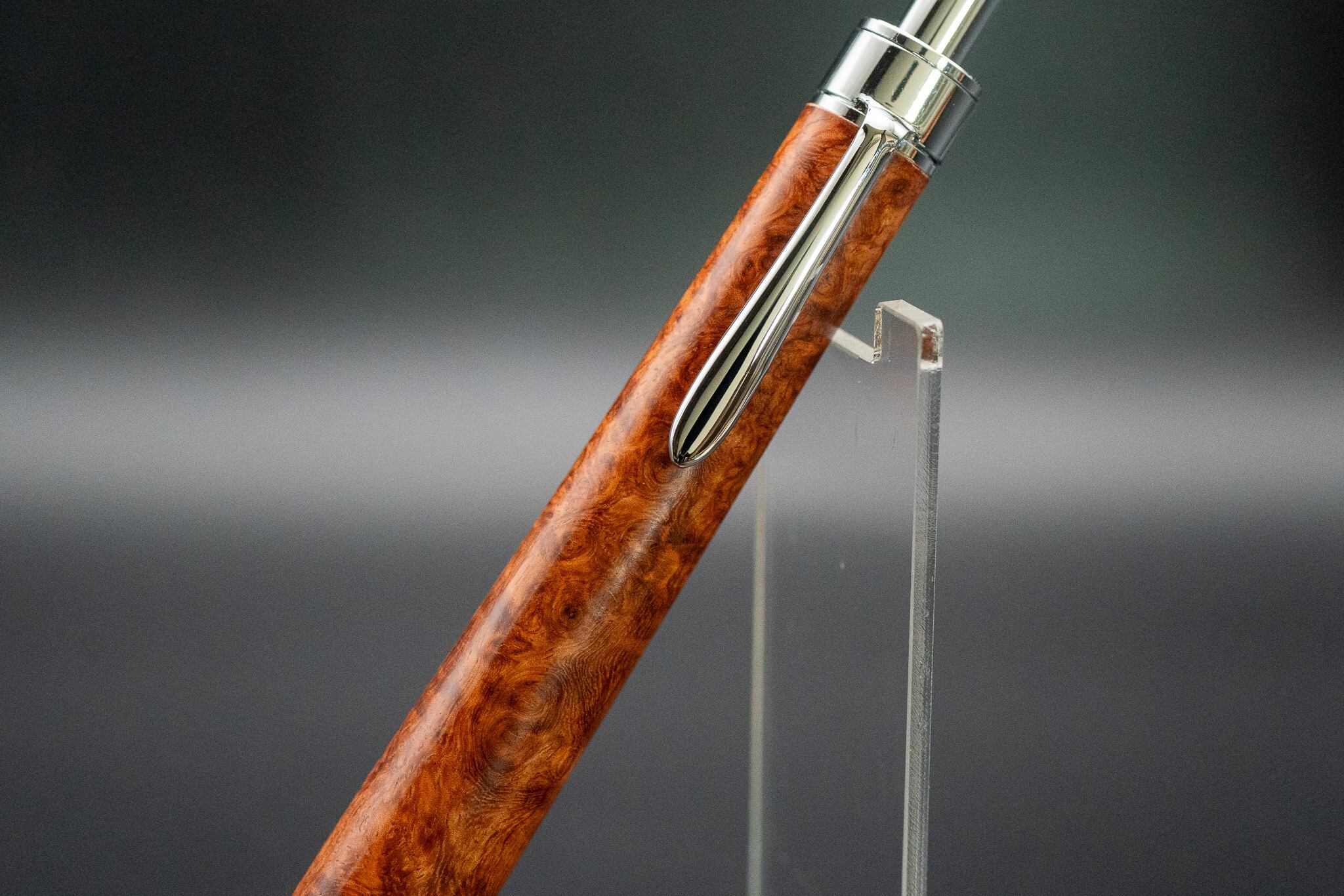 【朱色の銘木】本花梨瘤杢 特上 silver MP