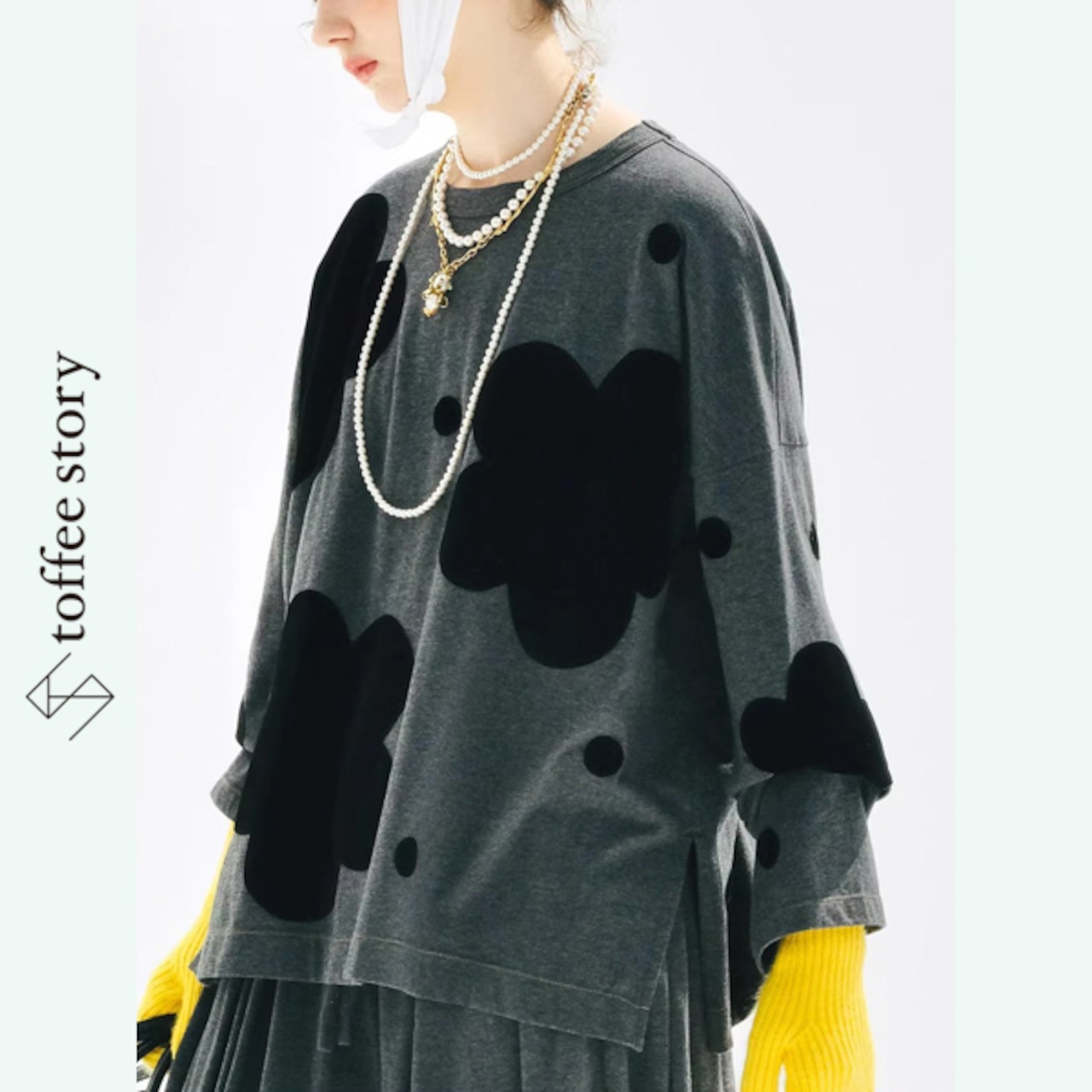 大きな花モチーフのグレートップス 《i0772》