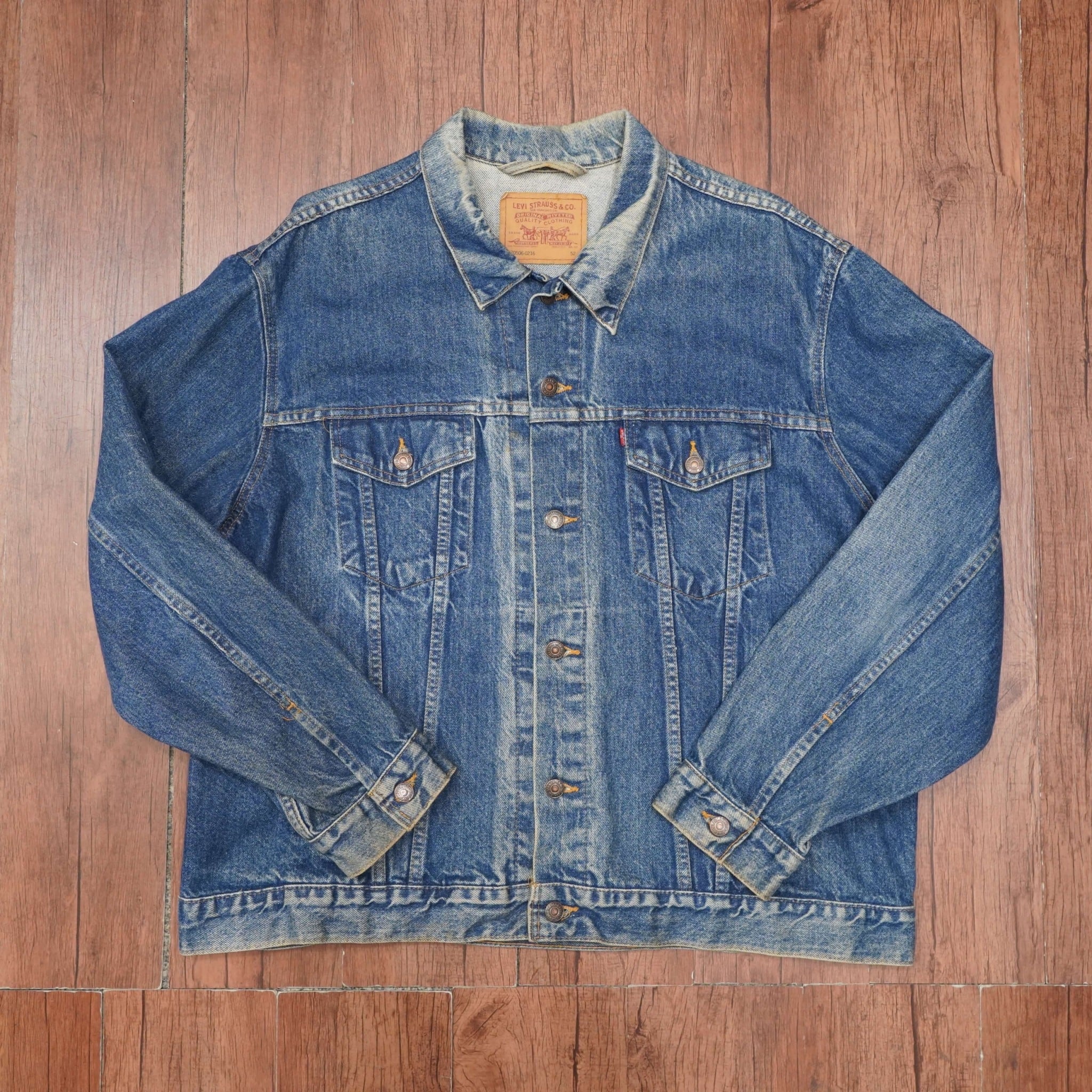 貴重サイズ Levi's 70506-0216 90s size52 /デニムジャケット G