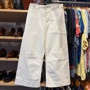 1950s US NAVY SAILOR PANT WHITE