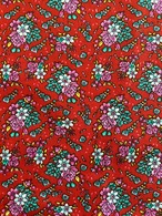 フランス コットンファブリック 輸入ファブリック ブラウン×マルチカラー 小花柄 花柄 総柄 カルトナージュ