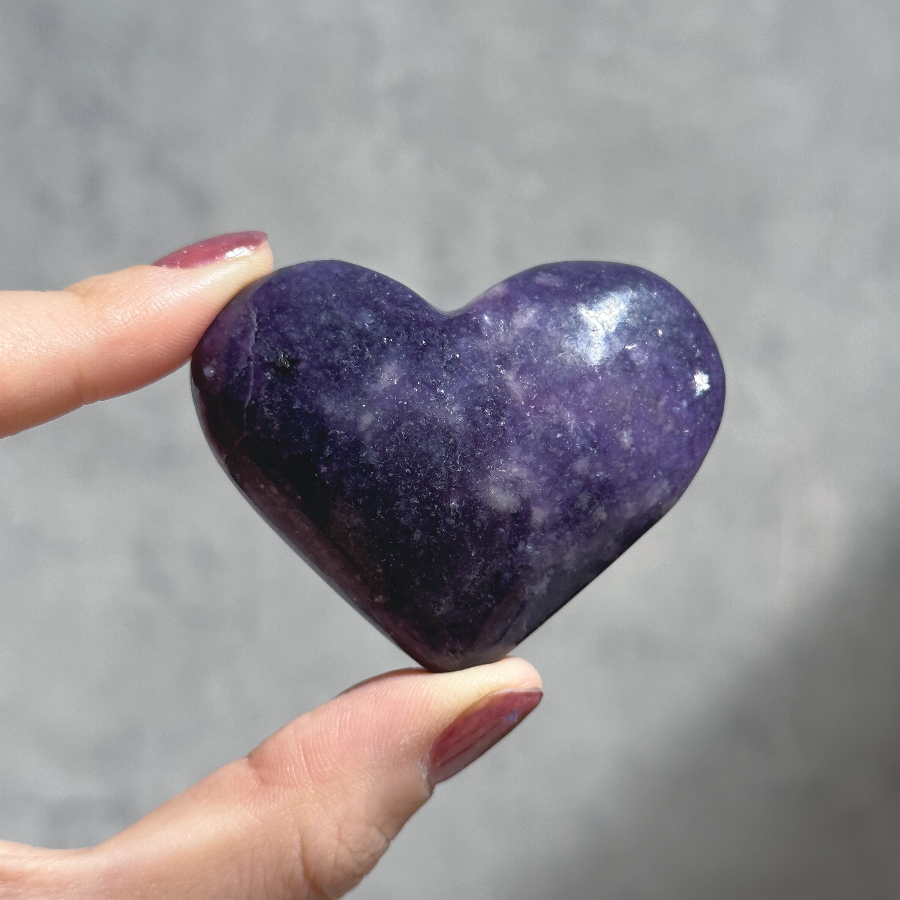 レピドライト ハート11◇Lepidolite◇天然石・鉱物・パワーストーン◇