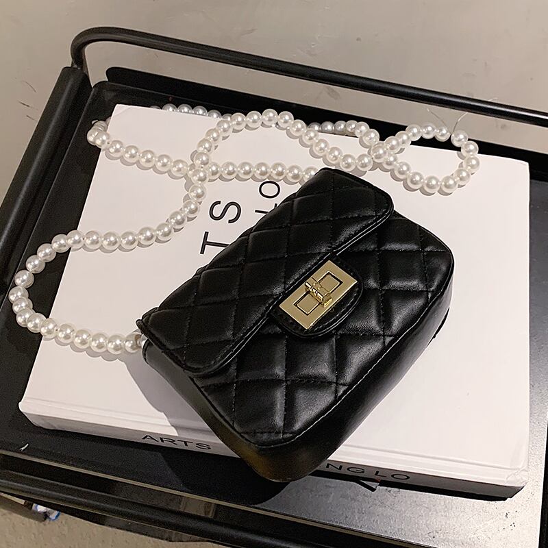 サマーミニパールチェーン 夏物 真珠 メッセンジャーバッグ ミニバッグ Tiancai_Wing_Bag92928341233