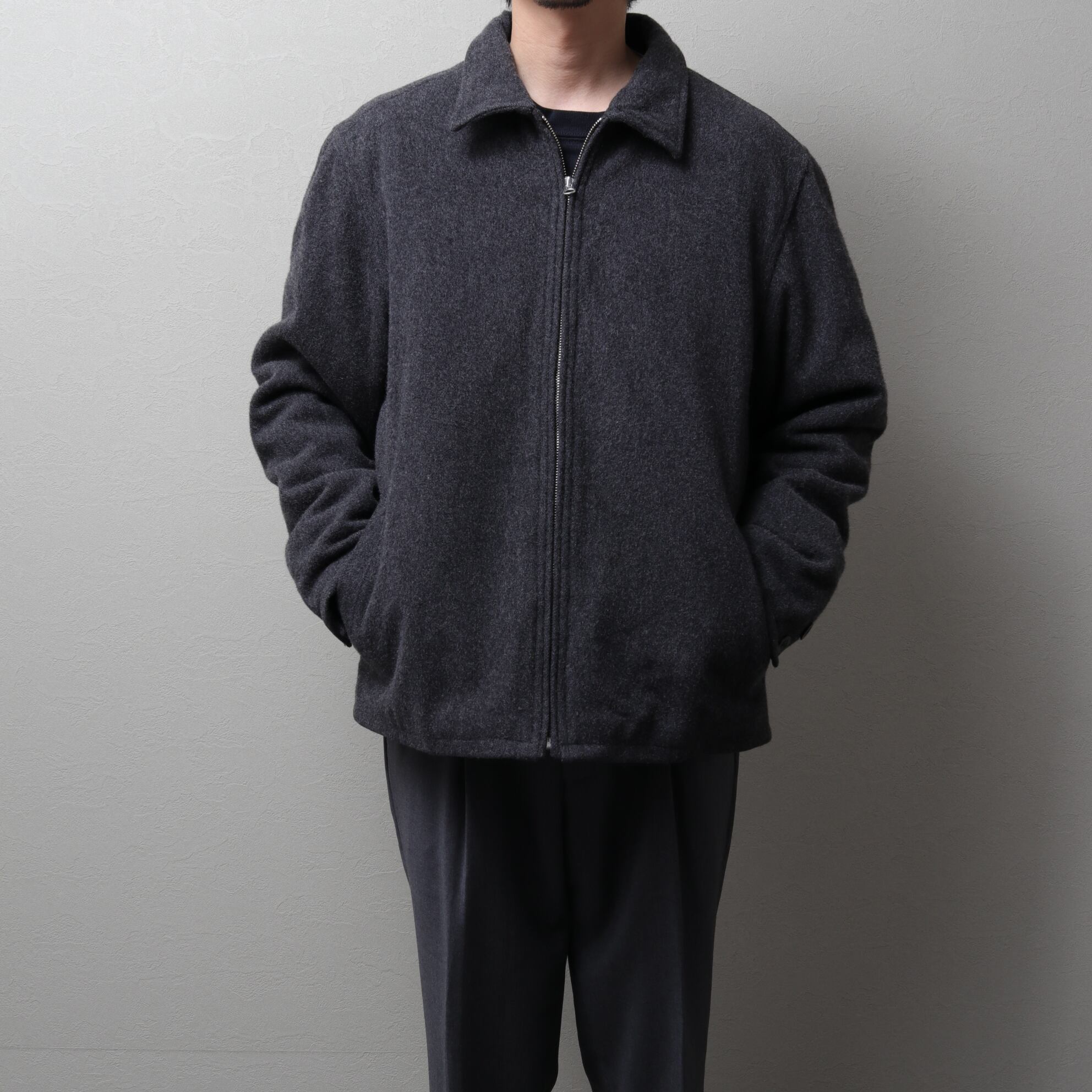 オールドネイビー 00s tough wool drizzler XL grey 00's OLD NAVY Wool Drizzler Jacket 