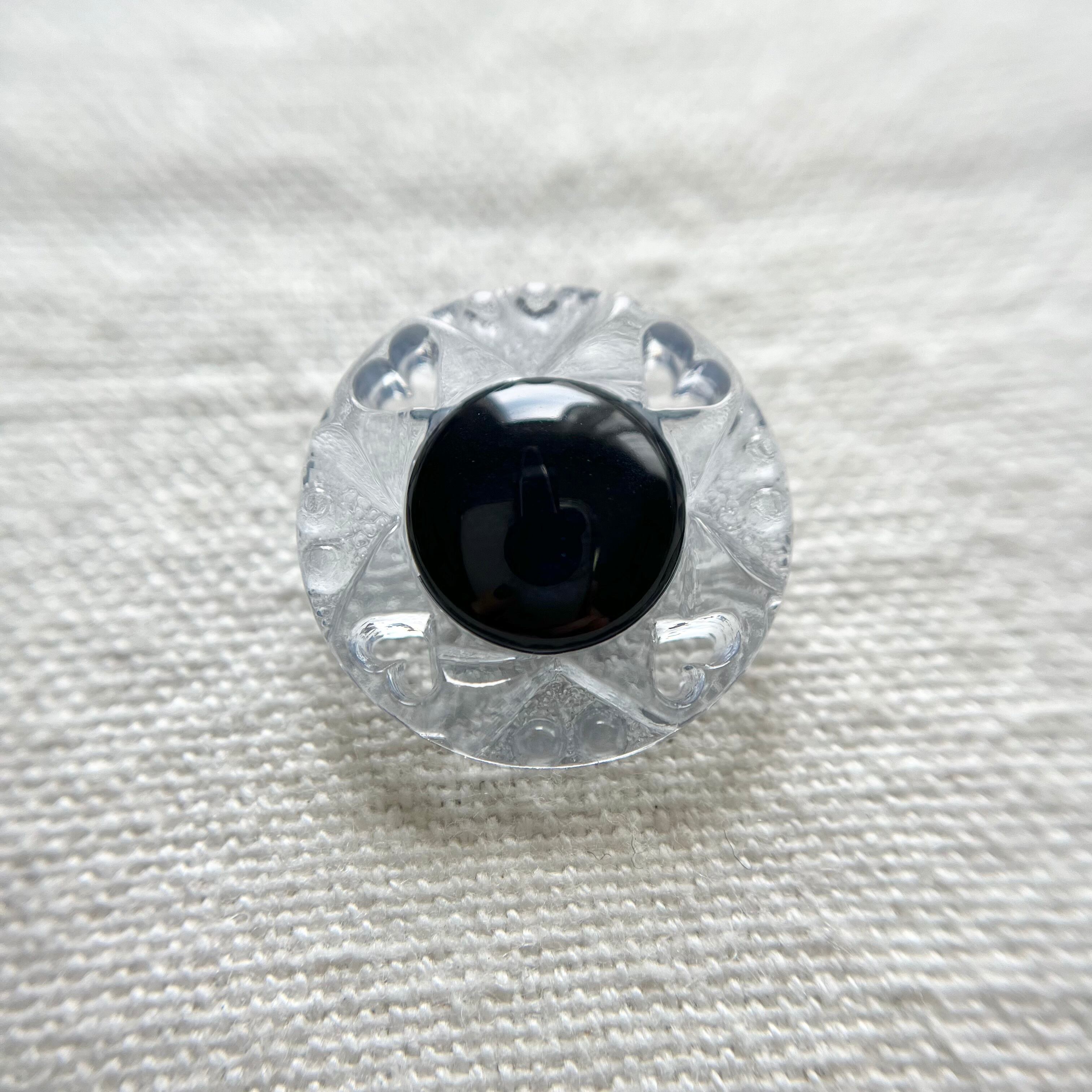 透かしハートフレーム×ネイビー 20㎜