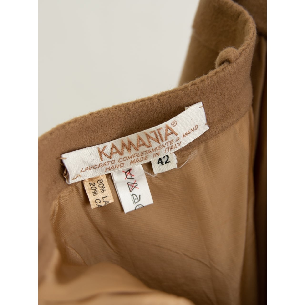 【KAMANTA】Hand Made in Italy 70's Wool-Cashmere Doubleface Skirt（カマンタ イタリア製ウールカシミヤ ダブルフェイススカート）