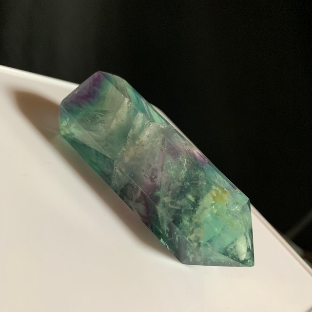 12 透明度有り✩グリーングラデーションフローライト