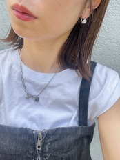 vintage heart hoop pierce
