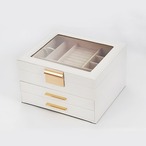 ジュエリーボックス アクセサリーボックス 大容量 大きめ アクセサリー入れ アクセサリー 指輪 ネックレス ブレスレット 宝石 収納ケース 収納ボックス 可愛い おしゃれ 白 ホワイト 北欧