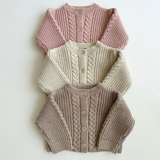 «sold out»«Aosta» Knit cardigan ニットカーディガン 3colors