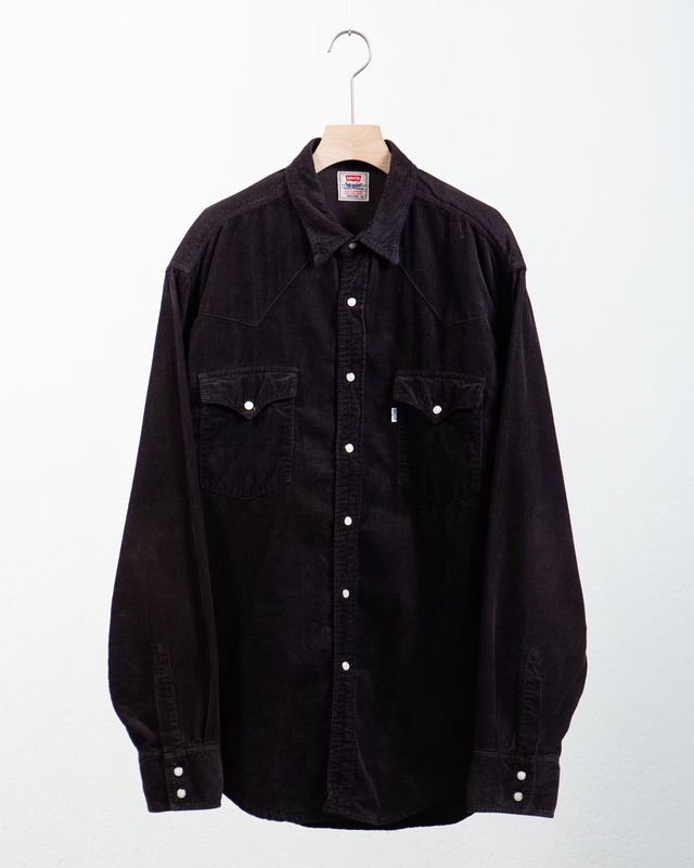 EUROPE "Levi's" black corduroy western shirt