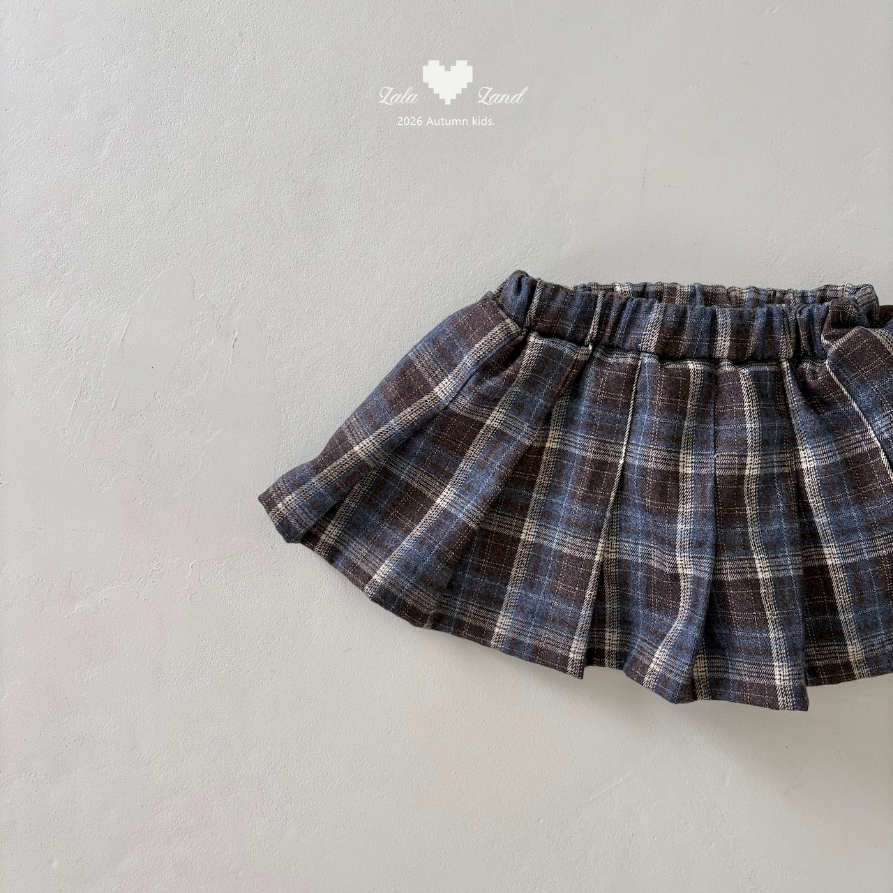 【取寄】LALALAND (Kids)イブチェックスカート|秋服|韓国子供服| 26/SM