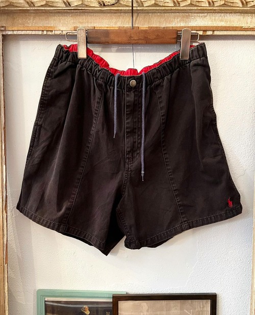 "Ralph Lauren" black color cotton shorts【M】