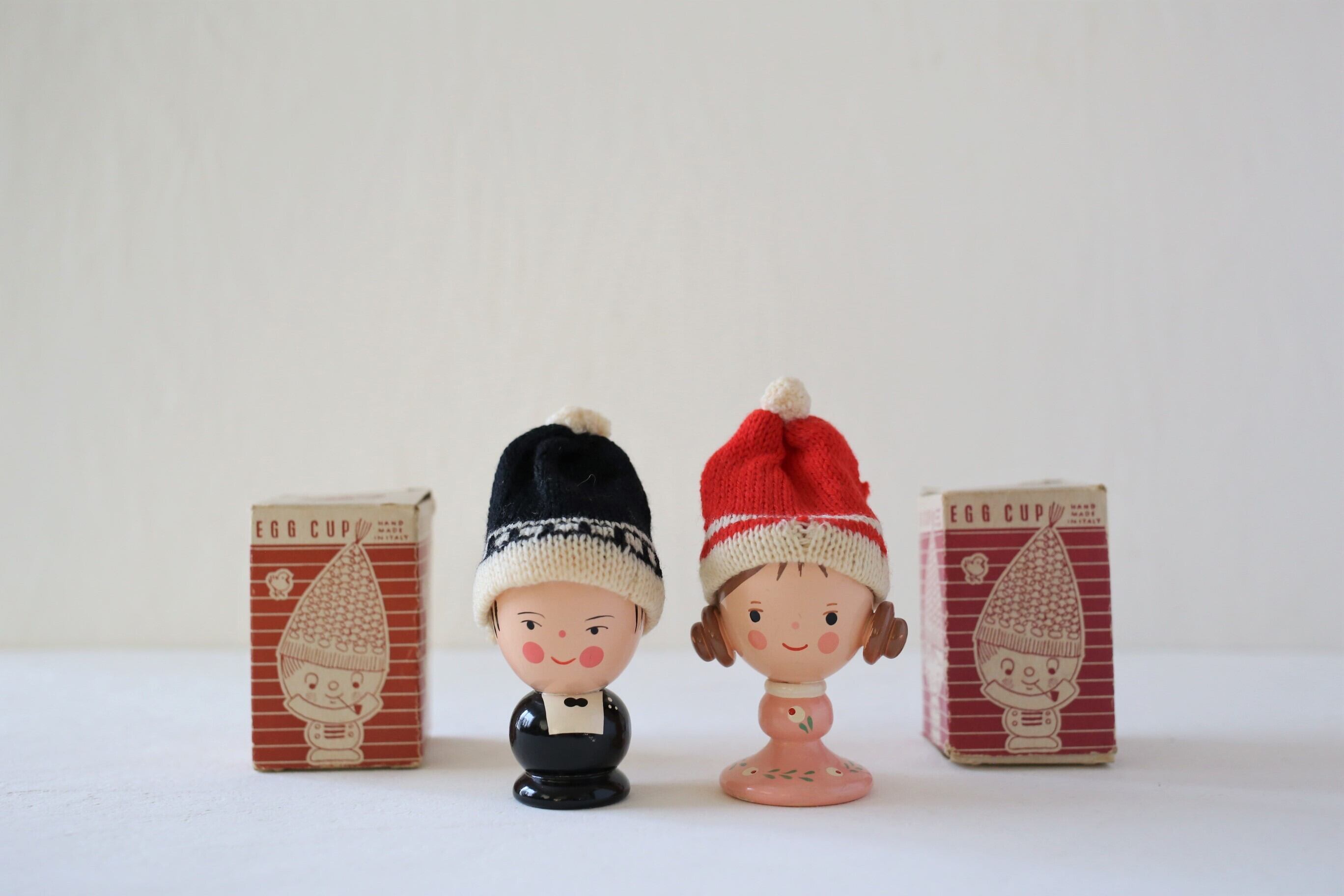 アンティーク ヴィンテージ イタリア Sevi社 木製 エッグスタンド N-01183