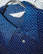 70s LANCER Dot Print L/S Box-cut Shirt