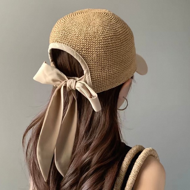 バックリボンペーパーキャップ　2color　N01016