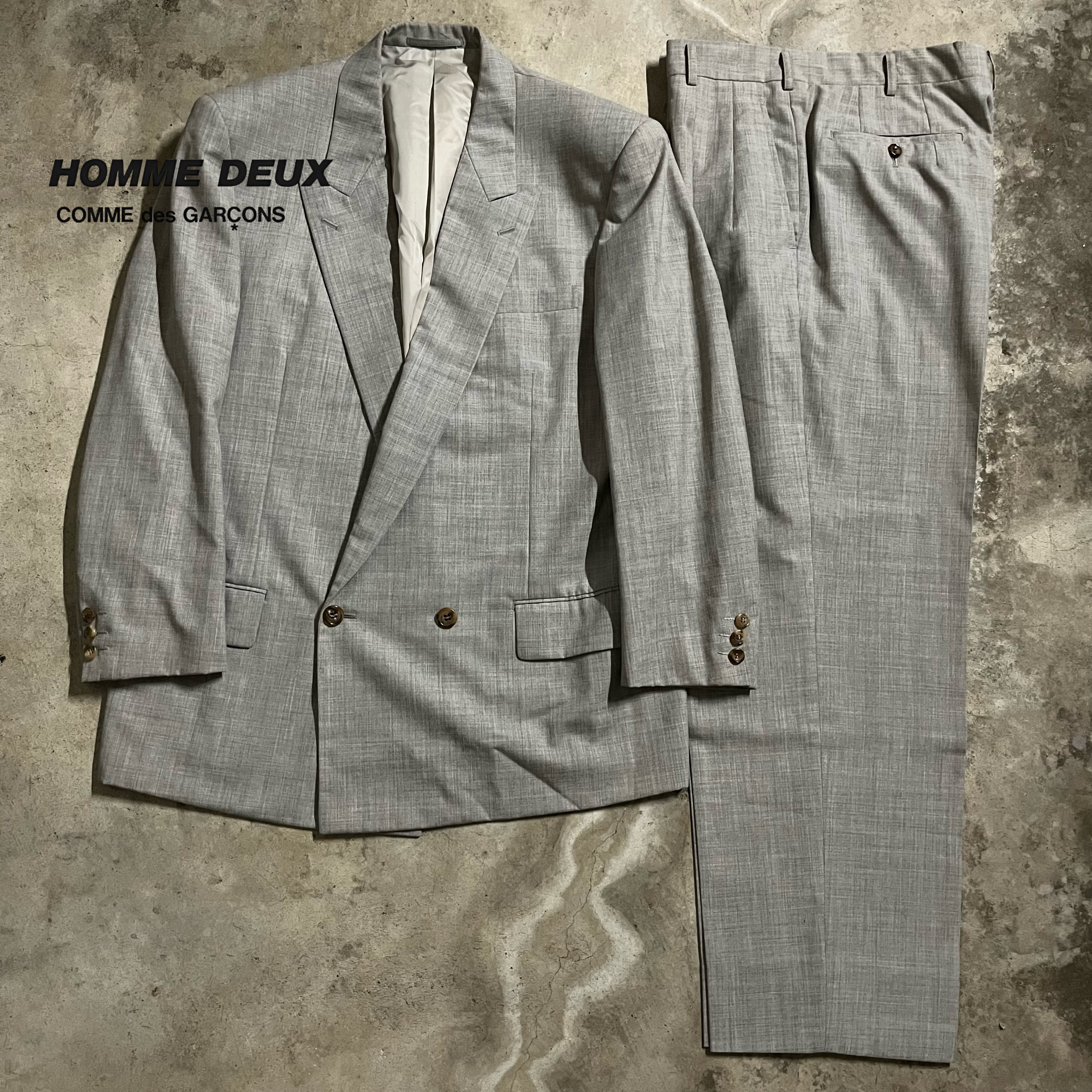 COMME des GARÇONS HOMME DEUX〗AD1991 double setup suit  