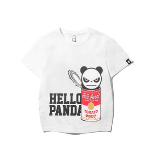 送料無料 【HIPANDA ハイパンダ】キッズ Tシャツ KID'S TOMATO SOUP CAN HIPANDA PRINTED SHORT SLEEVED T-SHIRT / WHITE・BLACK