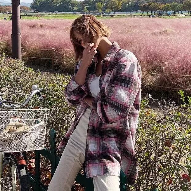 ビッグチェックシャツ