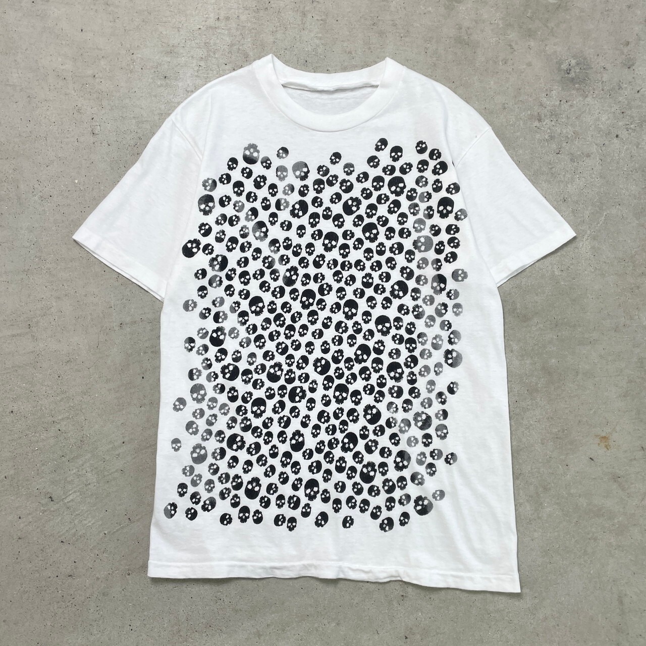 90年代 SKULL スカル 髑髏 ドクロ プリント Tシャツ メンズS-M相当 
