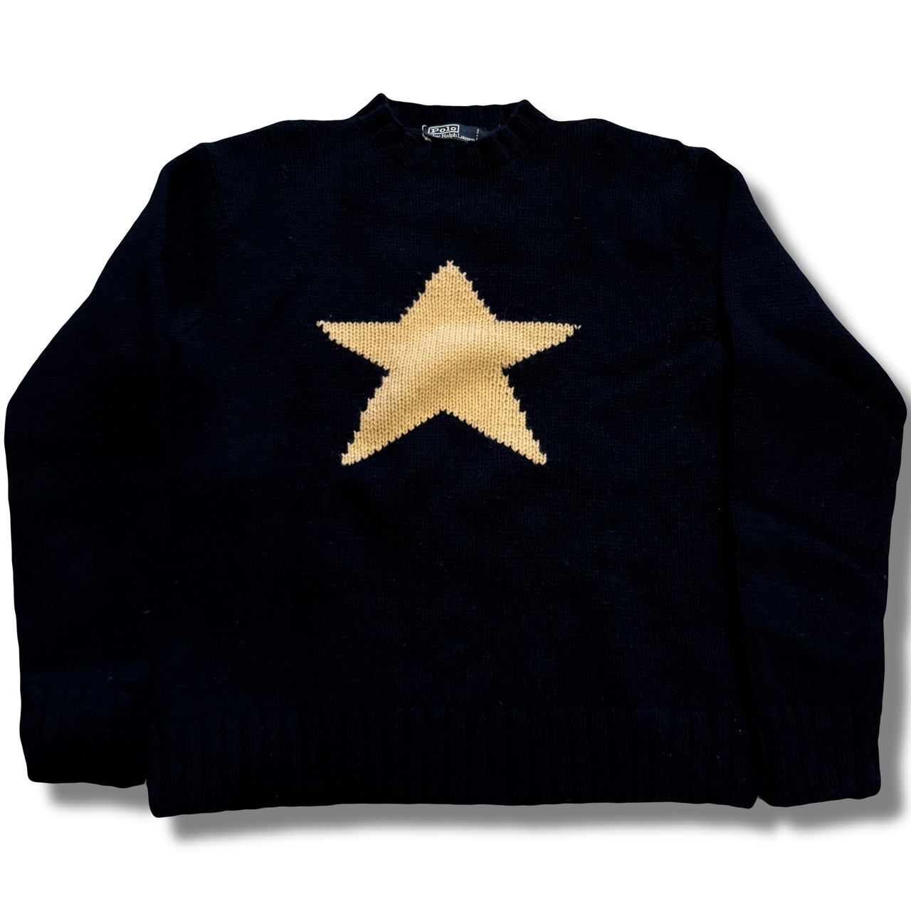 90s Polo by Ralph Lauren ワンスターハンドニットセーター | RIDDLE 