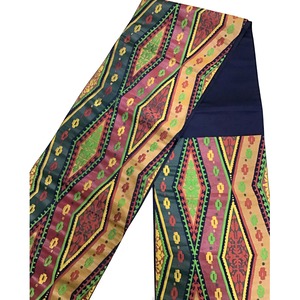 袋帯・正絹・幾何学文様・青系地・No.200701-1881・梱包サイズ60