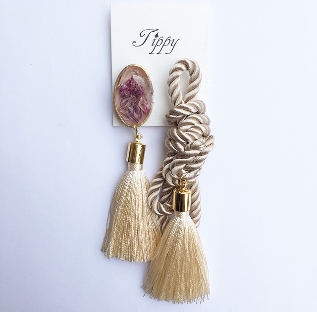 rope tassel pierce / earring