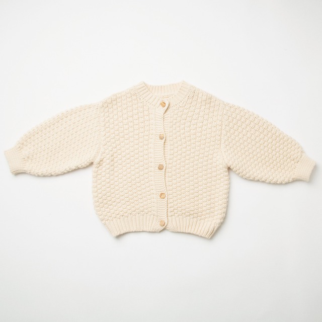 Nellie Quats/Twister Cardigan - Milk Organic Cotton Knit