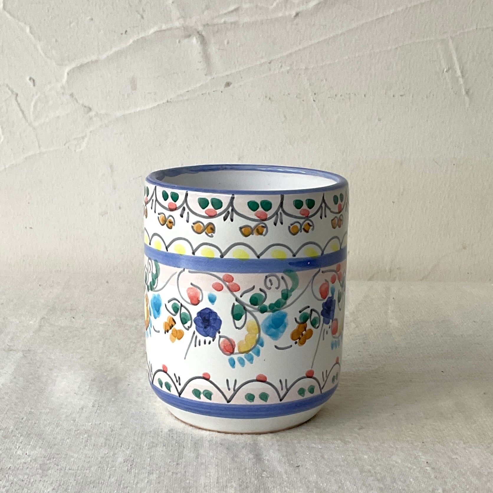 スペイン陶器】マグカップ(青色) | 照明＆エシカルライフスタイル