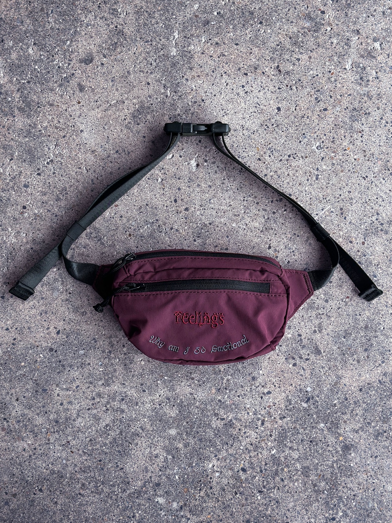 Bababa original／Waist bag（Burgundy）