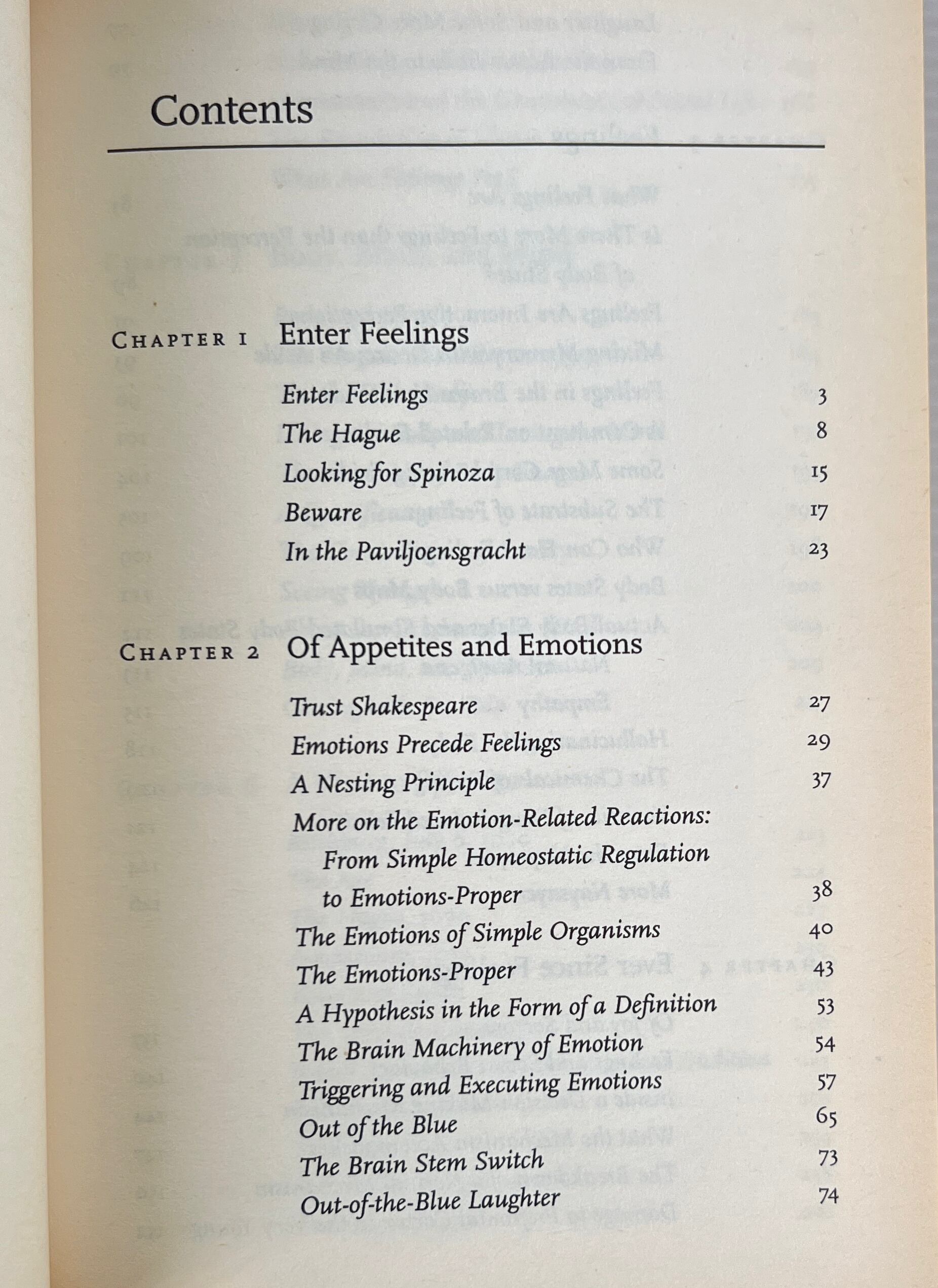 Looking for Spinoza : Joy, Sorrow and the Feeling Brain / Antonio Damasio / Vintage